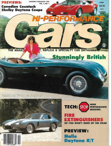 HI PERFORMANCE CARS 1987 JAN - LEMANS C-TYPE JAG, NALLE DAYTONA R/T
